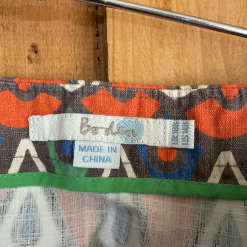 Boden Multicolor A-Line Pocket Skirt Size 14 - Picture 2 of 5
